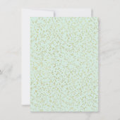 Twinkle Twinkle Little Star Baby shower Mint Gold Kaart (Achterkant)