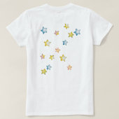 Twinkle Twinkle Little Star Baby shower moeder-in- T-shirt (Design achterkant)
