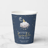 Twinkle Twinkle Little Star Baby shower Papieren Bekers (Achterkant)