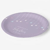 Twinkle Twinkle Little Star Baby shower Papieren Bordje (Gekanteld)