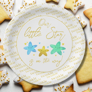 Twinkle Twinkle Little Star Baby shower Papieren Bordje