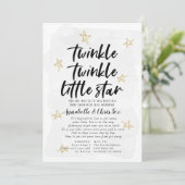Twinkle Twinkle Little Star Baby Shower per post Kaart (Staand voorkant)