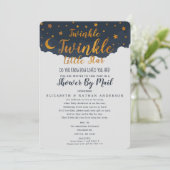 Twinkle Twinkle Little Star Baby shower per post Kaart (Staand voorkant)