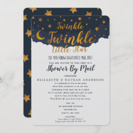 Twinkle Twinkle Little Star Baby shower per post Kaart