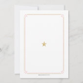 Twinkle Twinkle Little Star Baby shower Pink Gold Kaart (Achterkant)