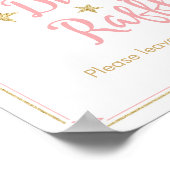 Twinkle Twinkle Little Star Baby shower RaffleSign Poster (Hoek)