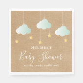 Twinkle Twinkle Little Star Baby Shower Rustiek Servet (Voorkant)