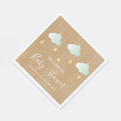 Twinkle Twinkle Little Star Baby Shower Rustiek Servet (Hoek)