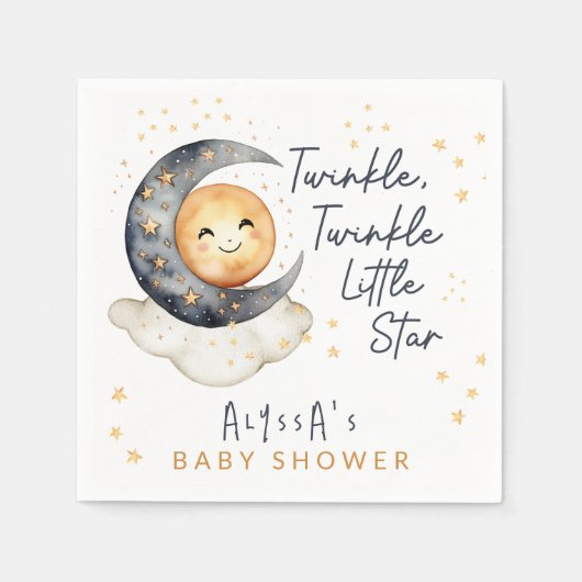 Twinkle Twinkle Little Star Baby shower Servet (Voorkant)