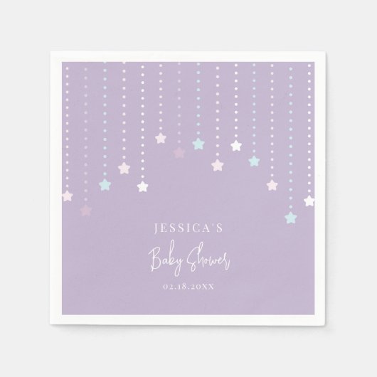 Twinkle Twinkle Little Star Baby shower Servet (Voorkant)
