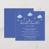 Twinkle Twinkle Little Star Baby shower / Sprinkle Kaart (Voorkant / Achterkant)