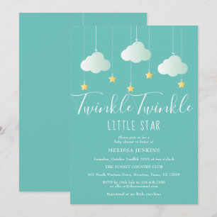 Twinkle Twinkle Little Star Baby shower / Sprinkle Kaart
