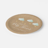 Twinkle Twinkle Little Star Baby shower / Sprinkle Papieren Bordje (Gekanteld)