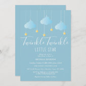 Twinkle Twinkle Little Star Baby Shower / Sprookje Kaart (Voorkant / Achterkant)