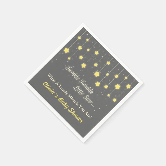Twinkle Twinkle Little Star Baby shower Supplies Servet (Hoek)