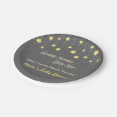 Twinkle Twinkle Little Star Baby shower Supply Papieren Bordje (Gekanteld)