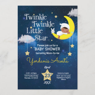 Twinkle Twinkle Little star baby shower-uitnodigin Kaart
