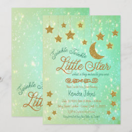 Twinkle Twinkle Little Star Baby shower-uitnodigin Kaart