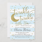 Twinkle Twinkle Little Star Baby Shower Uitnodigin Kaart (Voorkant)