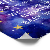 Twinkle Twinkle Little Star Baby shower Welcome Poster (Hoek)