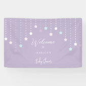 Twinkle Twinkle Little Star Baby shower Welcome Spandoek (Horizontaal)