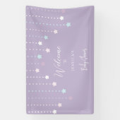 Twinkle Twinkle Little Star Baby shower Welcome Spandoek (Verticaal)