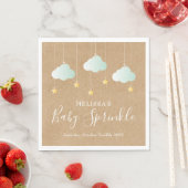Twinkle Twinkle Little Star Baby Sprinkle Rustic Servet (Insitu)