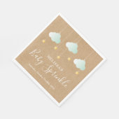 Twinkle Twinkle Little Star Baby Sprinkle Rustic Servet (Hoek)
