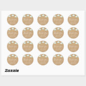 Twinkle Twinkle Little Star Bedankt Baby Shower Ronde Sticker (Vel)