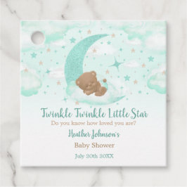 Twinkle Twinkle Little Star Beer Baby shower Bedankjes Labels
