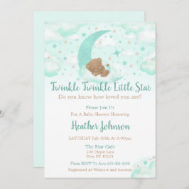 Twinkle Twinkle Little Star Beer Baby shower Kaart
