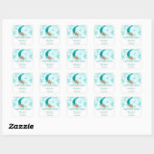 Twinkle Twinkle Little Star Beer Baby shower Vierkante Sticker (Vel)