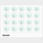 Twinkle Twinkle Little Star Beer Baby shower Vierkante Sticker (Vel)