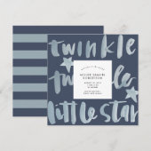 Twinkle Twinkle Little Star Birth Aankondiging (Voorkant / Achterkant)