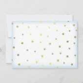 Twinkle, Twinkle, Little Star Birthday Boy Foto Kaart (Achterkant)