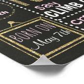 Twinkle Twinkle Little star Birthday chalkboard Poster (Hoek)