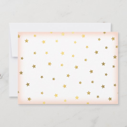 Twinkle, Twinkle, Little Star Birthday Girl Foto Kaart (Achterkant)