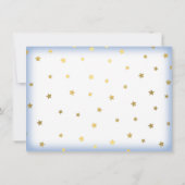 Twinkle Twinkle Little Star Birthday Invitation Kaart (Achterkant)