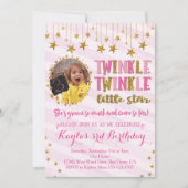Twinkle Twinkle Little Star Birthday Invitation Kaart (Voorkant)