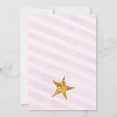 Twinkle Twinkle Little Star Birthday Invitation Kaart (Achterkant)