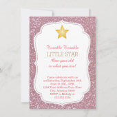 Twinkle Twinkle Little Star Birthday Invitation Kaart (Voorkant)