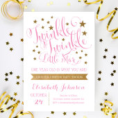 Twinkle Twinkle Little Star Birthday Invitation Kaart