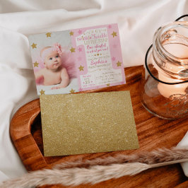 Twinkle Twinkle Little Star Birthday Invitation Kaart