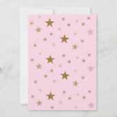 Twinkle Twinkle Little Star Birthday Invitation Kaart (Achterkant)