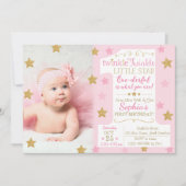 Twinkle Twinkle Little Star Birthday Invitation Kaart (Voorkant)