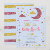 Twinkle Twinkle Little Star Birthday Kaart (Voorkant / Achterkant)