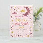 Twinkle Twinkle Little Star Birthday Kaart (Staand voorkant)