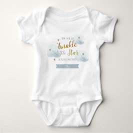 Twinkle Twinkle Little Star Blauw 1e Verjaardag Romper