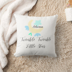 twinkle twinkle little star blauwe sterren gele ma kussen