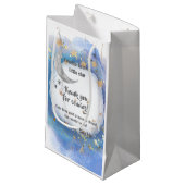 Twinkle Twinkle Little Star, Blue And Gold Klein Cadeauzakje (Voorkant Gekanteld)